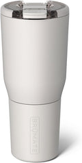 BrüMate Nav 35oz 100% Leak Proof Insulated Travel Tumbler with Magnetic BevLock™ Lid - Double Wall Cup-Holder Friendly Stainless Steel Mug (Dune) by Br%C3%BCMate