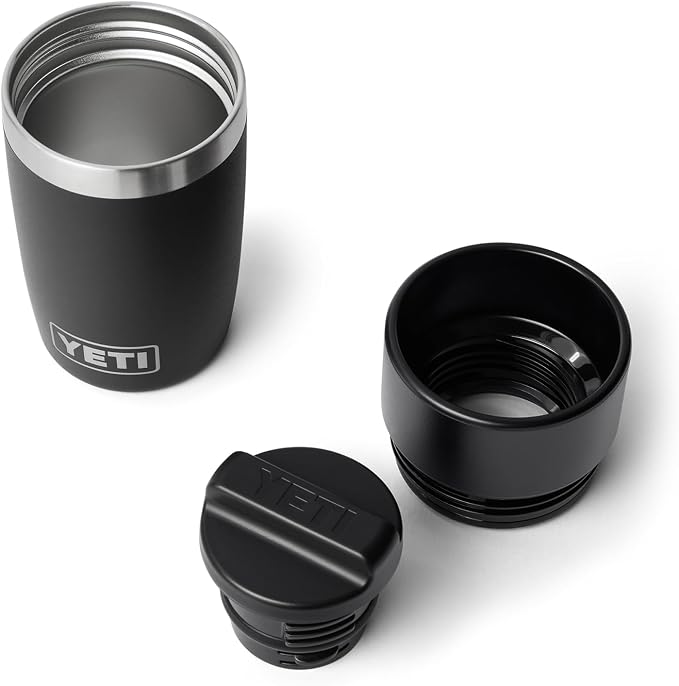 YETI Rambler 8 oz Travel Bottle, Stainless Steel, Vacuum Insulated with Leakproof Commuter Cap, Black - Image 3