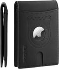 RUNBOX AirTag-Wallet-Mens-Slim-RFID Blocking Wallets Leather by RUNBOX