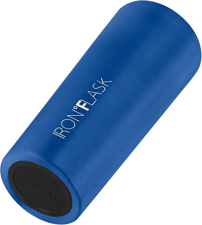 IRON °FLASK Classic Tumbler - Vacuum Insulated Stainless Steel Water Bottle, Double Walled, Drinking Cup, Insulated Travel Mug (Cobalt, 24 oz Solid Lid) - Image 4