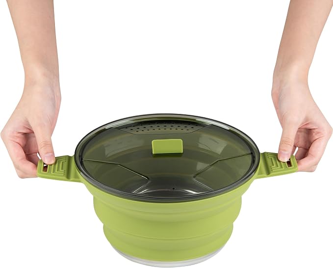 Restaurantware-Hi Tek 2.5 Liter Collapsible Camping Pot, 1 Portable Cook Pot - - Image 9