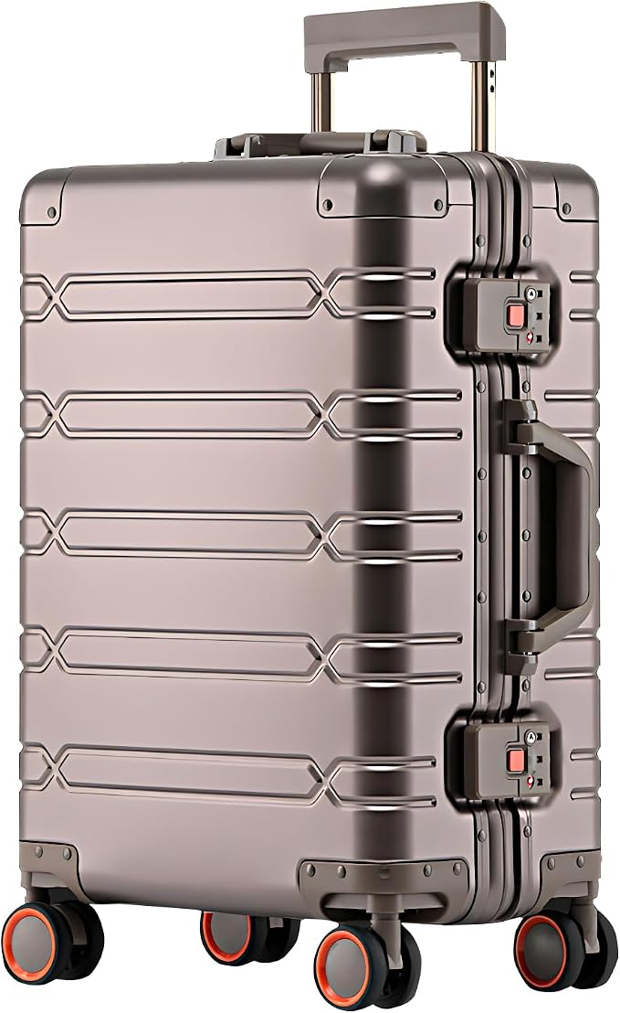 WEICHEN All Aluminum Carry On Luggage 22x14x9 Airline Approved 20 Inch Hard by WEICHEN