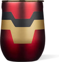 Corkcicle Stemless Insulated Wine Glass Tumbler - Beverages Cold 6 & Hot 3 Hours - Stainless Steel - Easy-Grip - Summer Drinkware Gift - Keeps Drinks Ice - 12 oz - Iron Man by Corkcicle