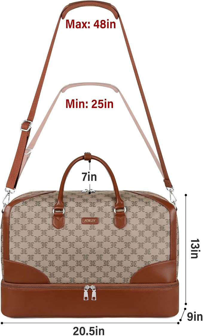 Weekender Bag for Women, Travel Duffel Bag Carry On Overnight Bag - Image 6
