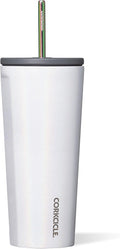 Corkcicle Cold Cup Insulated Tumbler with Straw - Keeps Drinks Cold for 12 Hours - Triple-Insulated Stainless Steel - Leak-Resistant Lid - Summer Drinkware Gift - 24 oz - Unicorn Magic by Corkcicle
