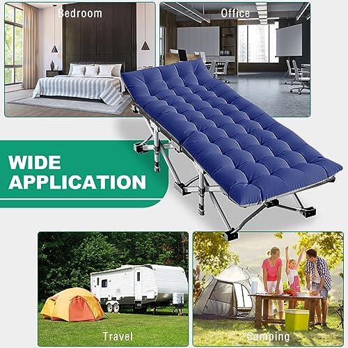 LILYPELLE Folding Camping Cot, Extra Wide Heavy Duty Sleeping Cots - Image 6