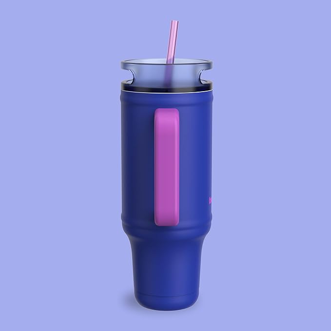bubba 40 oz Insulated Stainless Steel Tumbler with Handle and Straw - Leakproof, Dishwasher Safe, Cup Holder Tumbler, Lead-Free and BPA-Free, Ocean Energy - Image 2