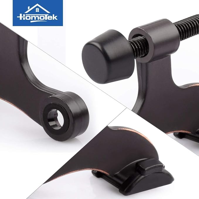 HOMOTEK 12 Pack Hinge Pin Oil Rubbed Bronze Door Stopper, Adjustable Deluxe - Image 5