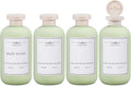 ASEVAT 10oz 4Pcs Green Plastic Refillable Travel Shampoo and Conditioner by ASEVAT