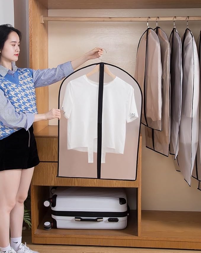 Hanging Garment Bag Suit Bags for Closet Storage Garment Bags for Hanging - Image 4