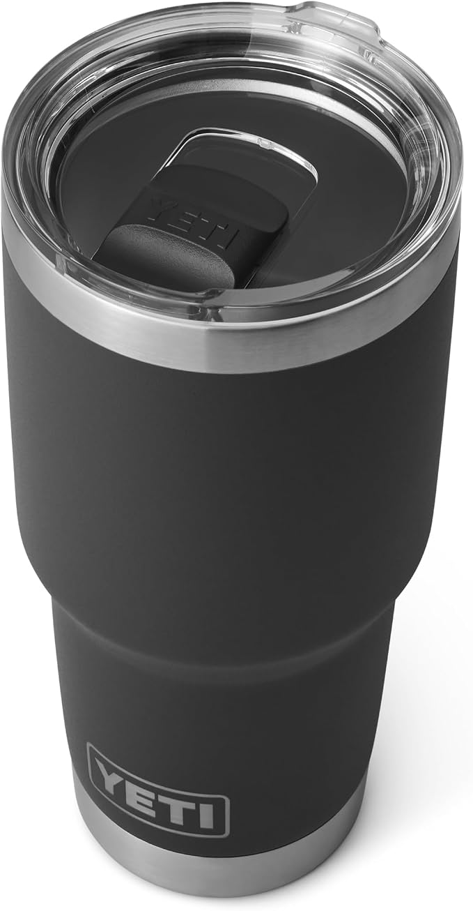YETI Rambler 30 oz Stainless Steel Vacuum Insulated Tumbler w/ MagSlider Lid, Black - Image 3