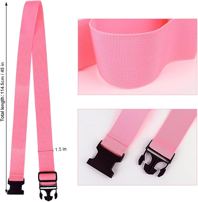 2Pack Luggage Straps for Suitcases, Travel Connector for Carry On Bag, Add Bag - Image 3