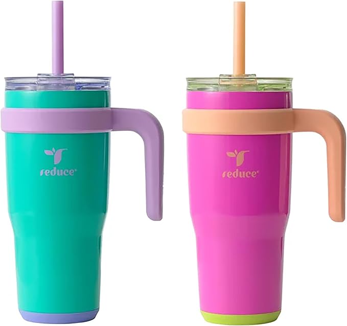 REDUCE 24 oz. Cold1 Tumbler, 2-Pack (Sharp pink and Teal) by Reduce