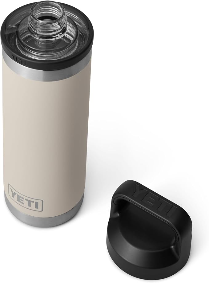 YETI Rambler 18 oz Bottle, Leakproof, Vacuum Insulated, Stainless Steel with Chug Cap, Cape Taupe - Image 3