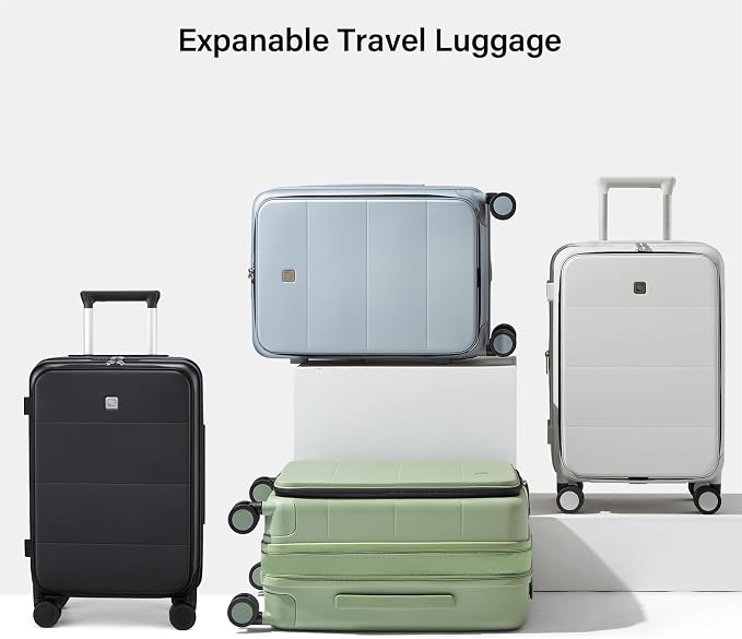 Hanke Hardside Expandable Checked Luggage, 24 Inch Top Opening Trunk Luggages - Image 9