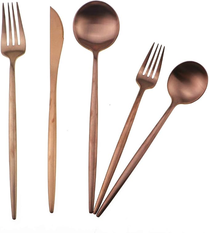 Gugrida 20-Piece 18/10 Stainless Steel Flatware Silverware, Luxury Dinnerware - Image 6