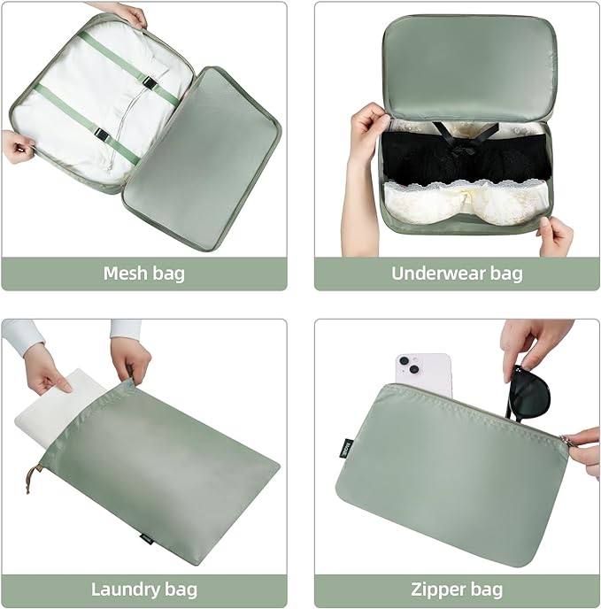 BAGAIL 6 Set/8 Set/10 Set Packing Cubes Various Sizes Packing Organizer - Image 6