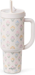 Ello Oasis 30oz Stainless Steel Water Bottle - Flower Quilt by Ello