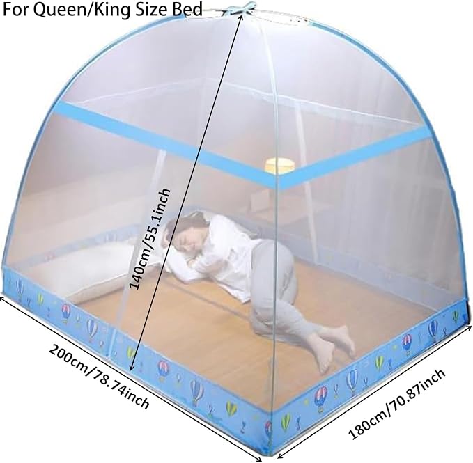 Pop-Up Mosquito Net Tent for Beds, Portable Folding Design - Image 2