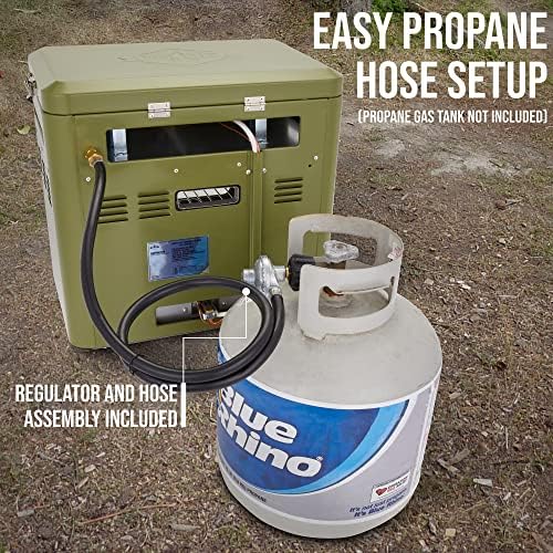 Hike Crew Outdoor Gas Camping Oven w/Carry Bag | CSA Approved Portable Propane-Powered 2-Burner Stove & Oven | Auto Ignition, Overheat Safety Shutoff, Built-In Thermometer | Hose & Regulator Included - Image 6
