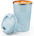CS COSDDI 12 oz Stainless Steel Vacuum Insulated Tumbler - Coffee Travel Mug Spill Proof with Lid - Coffee Cups for Keep Hot/Ice Coffee,Tea and Beer (3rd pale blue) by CSCOSSDI