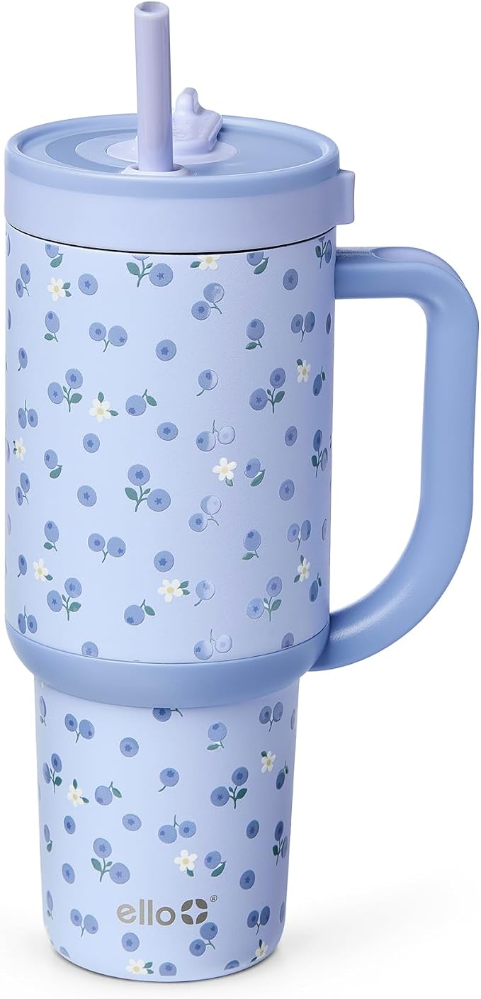 Ello Oasis 30oz Stainless Steel Tumbler - Blueberries by Ello