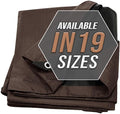 Tarp Cover Brown/Black Heavy Duty 20 Mill Thick Material, Waterproof 18'X24' by Trademark+Supplies