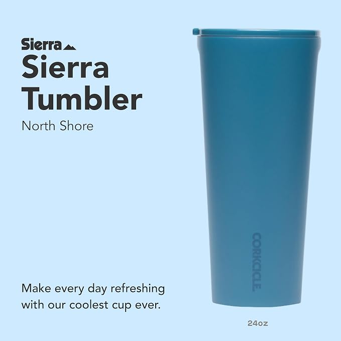 Corkcicle Classic Tumbler - Keeps Drinks Cold for 9 Hours & Hot for 3 - Triple-Insulated Stainless Steel - Holiday Tumbler Gift - 24 oz - North Shore - Image 2