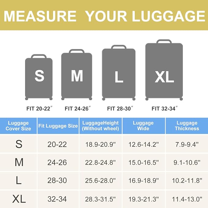 ANNA QUEEN Colorful Cat Luggage Cover, Artistic Blue Cat Design - Image 5