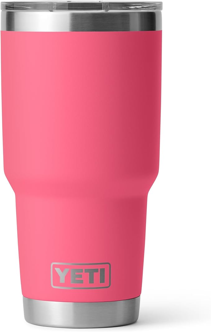 YETI Rambler 30 oz Tumbler, Stainless Steel, Vacuum Insulated with MagSlider Lid, Tropical Pink by YETI