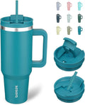 BJPKPK Insulated Tumblers With Handle And Straw 40 oz Stainless Steel Tumbler Cups With Lid,Laguna by BJPKPK