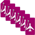 6 Pack Silicone Luggage Tag for Suitcases by MODENGKONGJIAN
