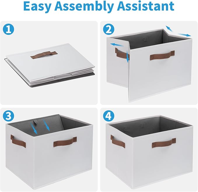 GhvyenntteS Large Fabric Storage Bins - Image 9