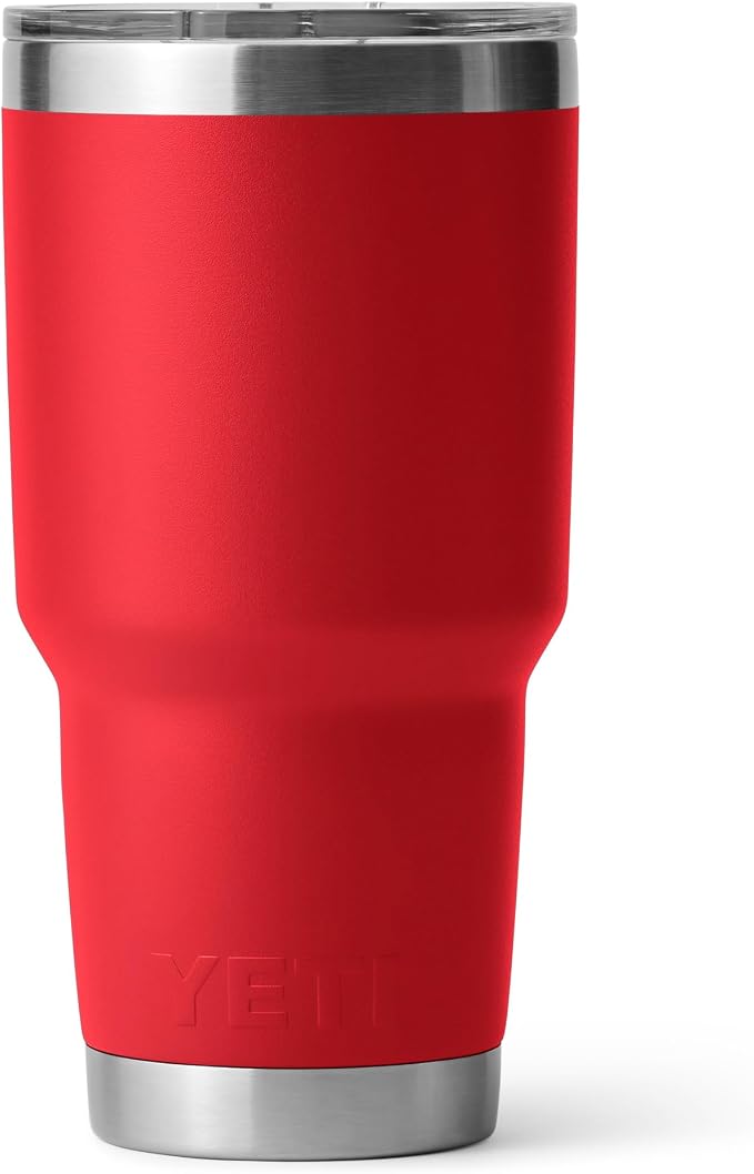 YETI Rambler 30 oz Tumbler, Stainless Steel, Vacuum Insulated with MagSlider Lid, Rescue Red - Image 5