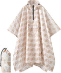 PTEROMY Hooded Rain Poncho for Adult by PTEROMY