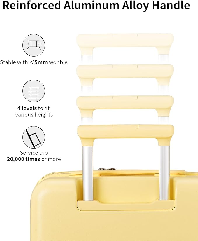 aji Expandable Top Opening 24 Inch Checked Luggage - Image 7