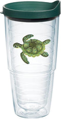 Tervis Tropical Animal Collection Made in USA Double Walled Insulated Tumbler Travel Cup Keeps Drinks Cold & Hot, 24oz, Turtle by TervisTumblerCompany