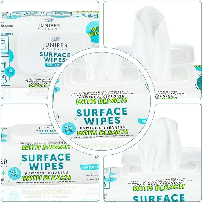 1 Pack Surface Wipes with Bleach, All-Purpose Cleaner - Image 7