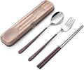 DEVICO Portable Utensils, Travel Reusable Silverware Flatware Set by DEVICO