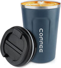 CS COSDDI 12 oz Stainless Steel Vacuum Insulated Tumbler - Coffee Travel Mug Spill Proof with Lid - coffee Cup for Keep Hot/Ice Coffee,Tea and Beer (Tibetan blue) by CSCOSSDI