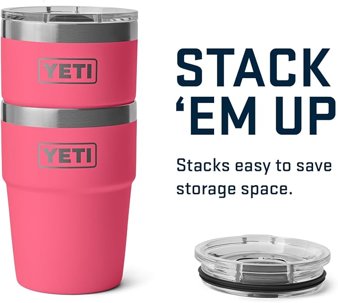 YETI Rambler 16 oz Stackable Tumbler, Vacuum Insulated, Stainless Steel with MagSlider Lid | Stackable, Vacuum Insulated, MagSlider Lid, Stackable, Vacuum Insulated, MagSlider Lid - Image 6