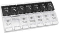EZY DOSE Push Button Pill Case, Medicine Planner, Vitamin Organizer, 2 Times a by EZYDOSE
