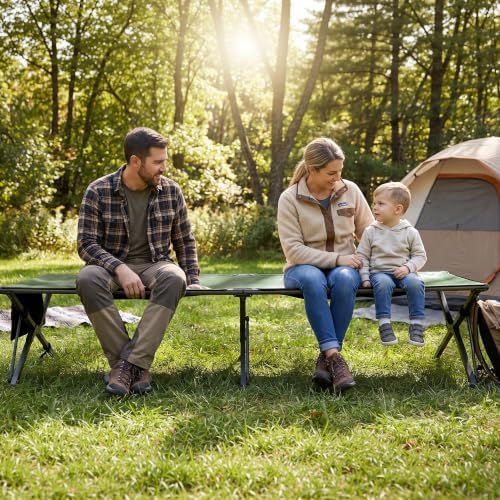 Heavy Duty Camping Cot for Adults, 31.5'' Wide Folding Cot, Support 400LBS - Image 6