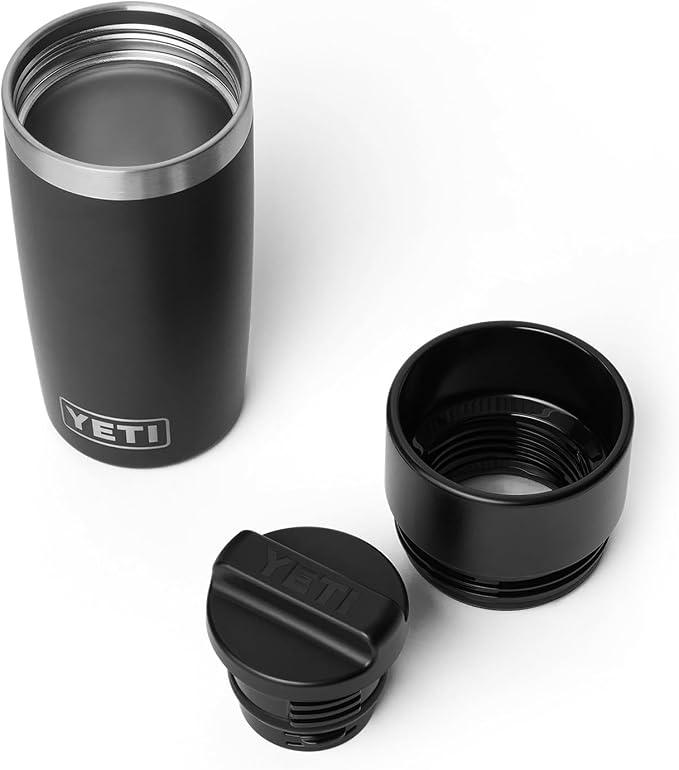 YETI Rambler 12 oz Travel Bottle, Stainless Steel, Vacuum Insulated with Leakproof Commuter Cap, Black - Image 3