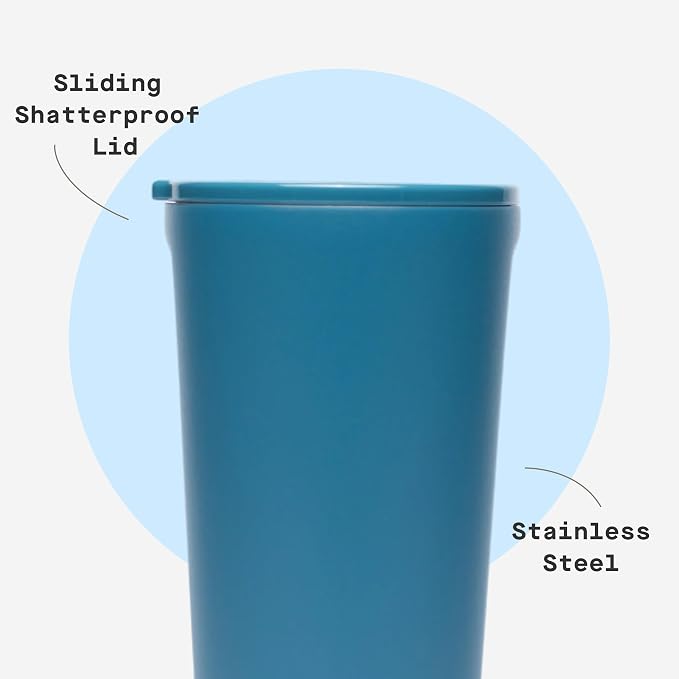 Corkcicle Classic Tumbler - Keeps Drinks Cold for 9 Hours & Hot for 3 - Triple-Insulated Stainless Steel - Holiday Tumbler Gift - 24 oz - North Shore - Image 5