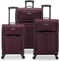 U.S. TRAVELER Anzio Softside Expandable Spinner Luggage, 3-Piece Set by USTraveler