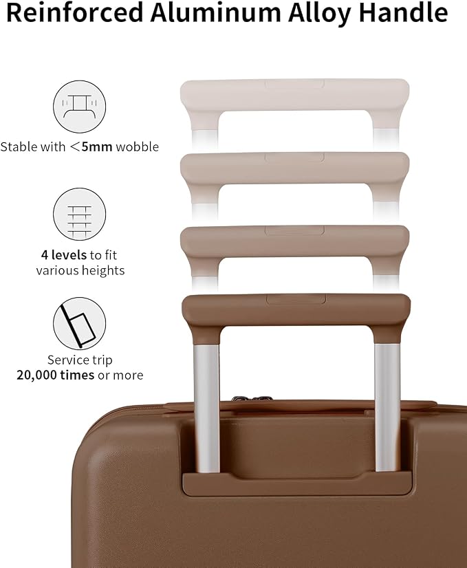 aji Expandable Top Opening 24 Inch Checked Luggage - Image 7