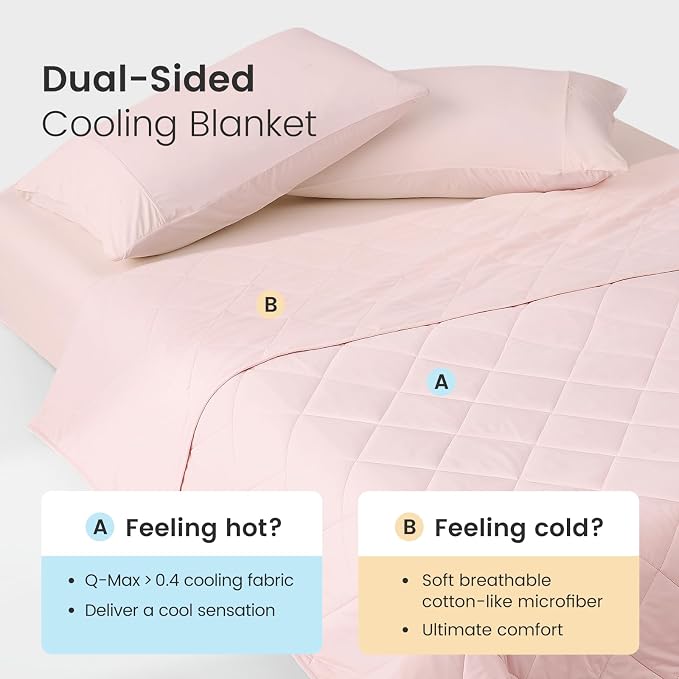 Cozy Bliss Cooling Blanket for Hot Sleepers, Q-Max 0.4 Cooling Comfort Queen - Image 2