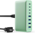 USB C Charger 200W USB C Charger Block GaN III 8-Port Fast Charging Station PD by GKUTW