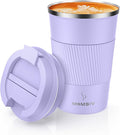 MOMSIV 12oz Travel Mug, Insulated Coffee Cup with Leakproof Lid, Vacuum Stainless Steel Double Walled Reusable Tumbler for Hot and Cold Water Coffee and Tea In Travel and Car by MOMSIV